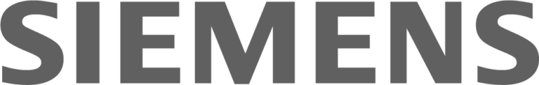 SIEMENS logo in bold, gray, uppercase letters on a transparent background.